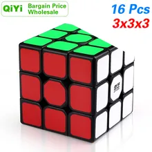 QiYi парус W 3x3x3 волшебный куб набор MoFangGe 3x3 партия оптом 16 шт Профессиональный скоростной куб головоломка антистресс игрушки