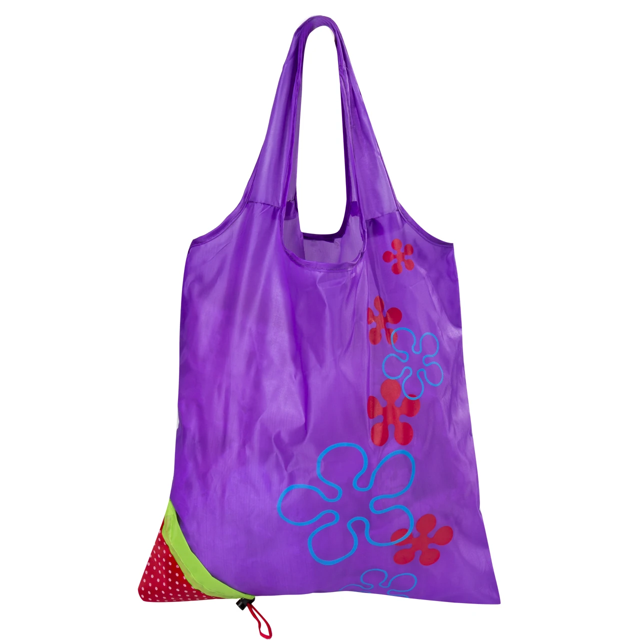 Клубника Складная дюрабель перерабатываемая сумка для покупок сумки-тоут Портативная сумка многоразового использования Милая - Цвет: Фиолетовый
