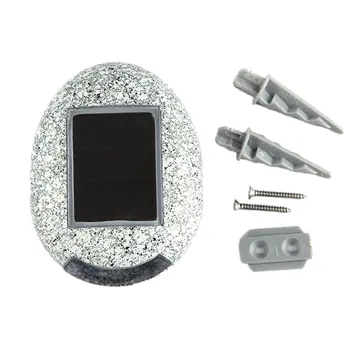 

Solar Path Lights LED Pathway Landscape Colophony Fake Stone Lamp For Garden Night Light IP44 Waterproof Fast Shipping New 2021