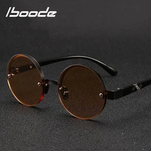 Iboode ретро круглые Анти-усталость очки для чтения es для женщин и мужчин чай/прозрачные линзы стеклянные очки для пресбиопии рамка диоптрий+ 1,0~ 4,0