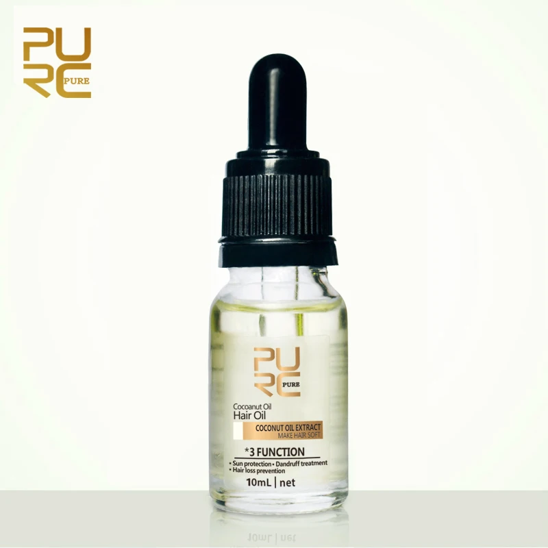 

PURC Cold Pressed Virgin Coconut Oil Essential Oil Skin Care Hair Care Make Hair Soft Sun Protection TSLM1