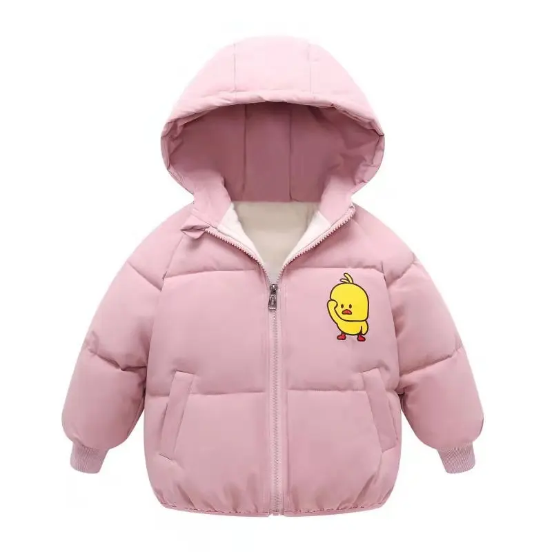 Fall Winter Kid Hooded Down Jacket Short Jacket Winter Jacket Baby Outerwear Coat Girls Clothing Children Down Parkas