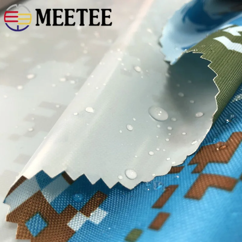 Водонепроницаемая камуфляжная ткань Meetee 50/0 2 х150 см толщина мм 450D Оксфорд из ПВХ