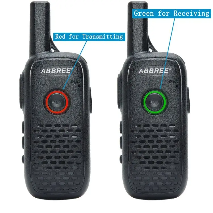 4 шт. ABBREE AR Q2 супер мини рация UHF 400 470 МГц USB зарядка портативное радио Comunicador