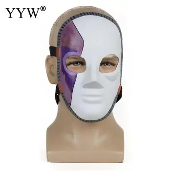 

Sally Face Halloween Party Mask Carnival Funny Masks Mascaras Halloween Sally Cosplay White Horror Mask Latex Full Face Maker