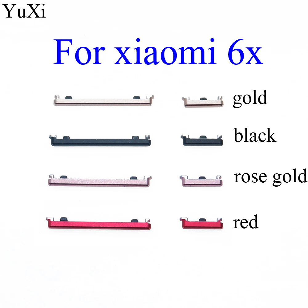 YuXi 1 комплект Боковая кнопка включения/выключения+ кнопка регулировки громкости вверх/вниз Замена для Xiaomi mi A1/mi 5X/A2/6X