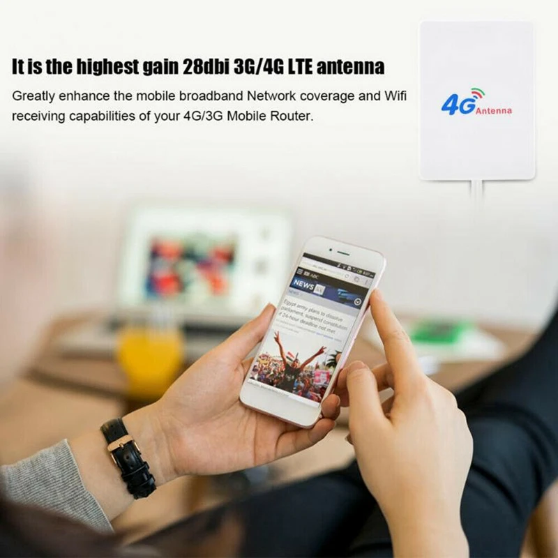 Ts9 Connector 28Dbi Gain 3G 4G Lte Antenna External Wifi Antenna Signal Booster for Huawei 3G 4G Router Modem enlarge