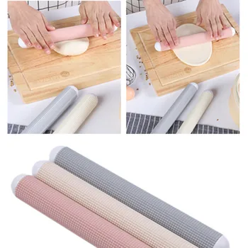 

ABS Plastic Non-stick Kitchen Rolling Pin Fondant Dumpling Skin Bread Dough Roller Decorating Tools Baking Accessories