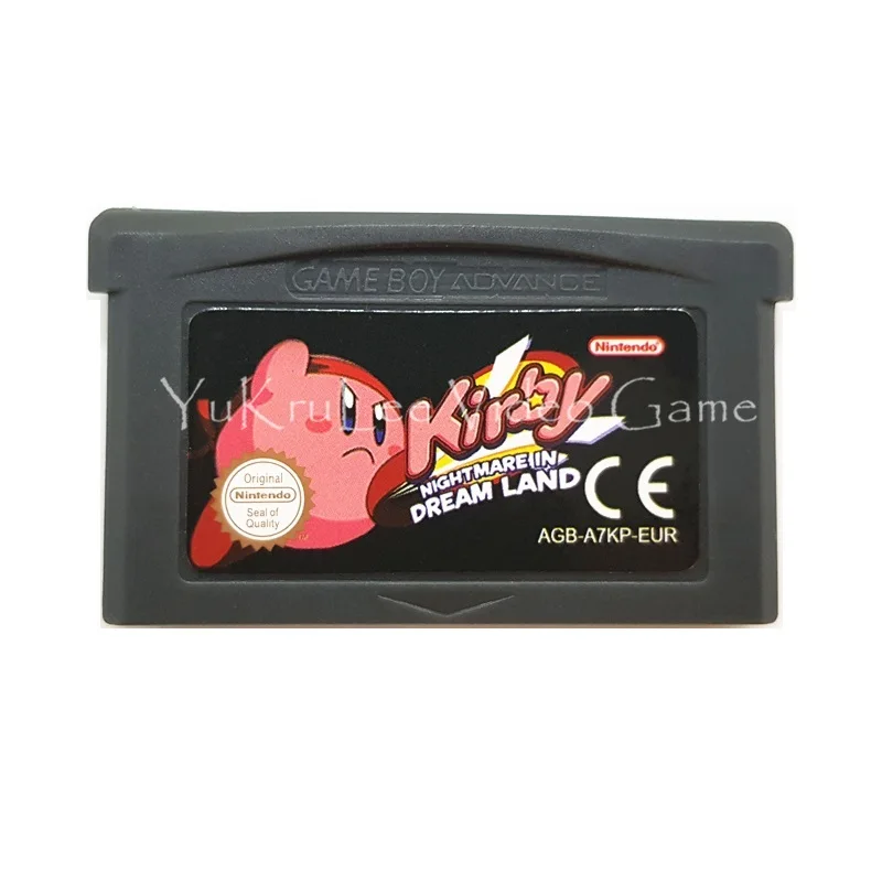 Dream Land KirbySeries 32 бит видеоигры картридж Консоли Карты для nintendo GBA серии консолей английский язык - Цвет: Dream Land