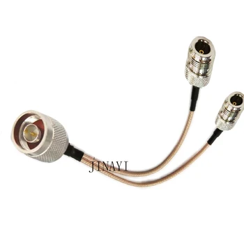 

10pcs N Male to 2 N Female Connector RF RG316 Pigtail Y Extension Cable 10/15/20/30/50cm /1m