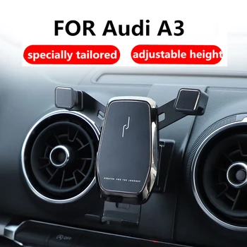 

Car Phone Holder Auto-Lock Auto-Releas Phone Stand Car Mount For Audi A3 2019 2020 Car Interior Phone Bracket Accessories