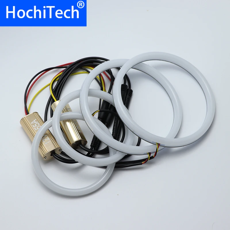 Для Mercedes Benz R Class W251 R300 R320 R350 R500 2010-2012 белый и янтарный светодиодный комплект ангельских глаз halo Кольцо DRL указатель поворота