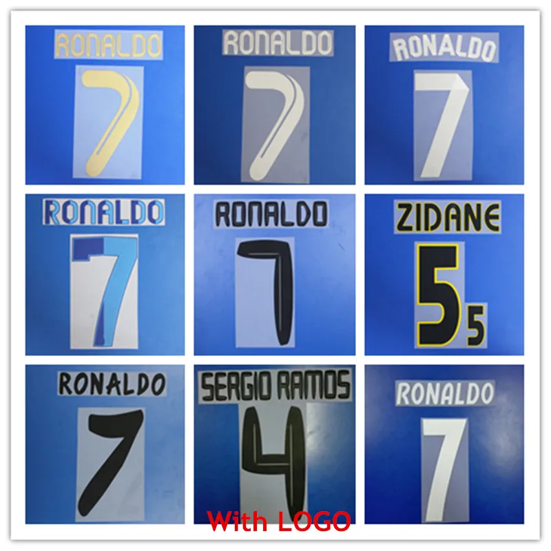 

2008-2009 2010 2011 2014 2015 Retro ZIDANE RONALDO nameset patch badge