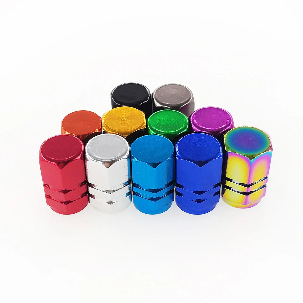 Bike Tire Caps Red Presta Valve Caps Durable Colorful Bicycle
