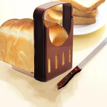 

Practical Bread Cutter Loaf Toast Slicer Cutting Slicing Guide Kitchen Tool
