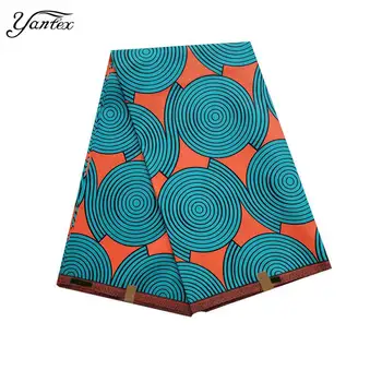 

YANTEX Best Selling Veritable Wax African Ankara Fabrics 6 Yards/Piece Veritable Wax Tissus African Printed Fabric For Wedding