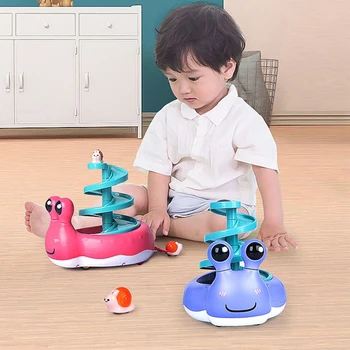 

Mini Inertia Race Snail Car Sliding Toy Motor Vehical Baby Toddler Spiral Chute Inertia Sliding Snail For Baby Toys