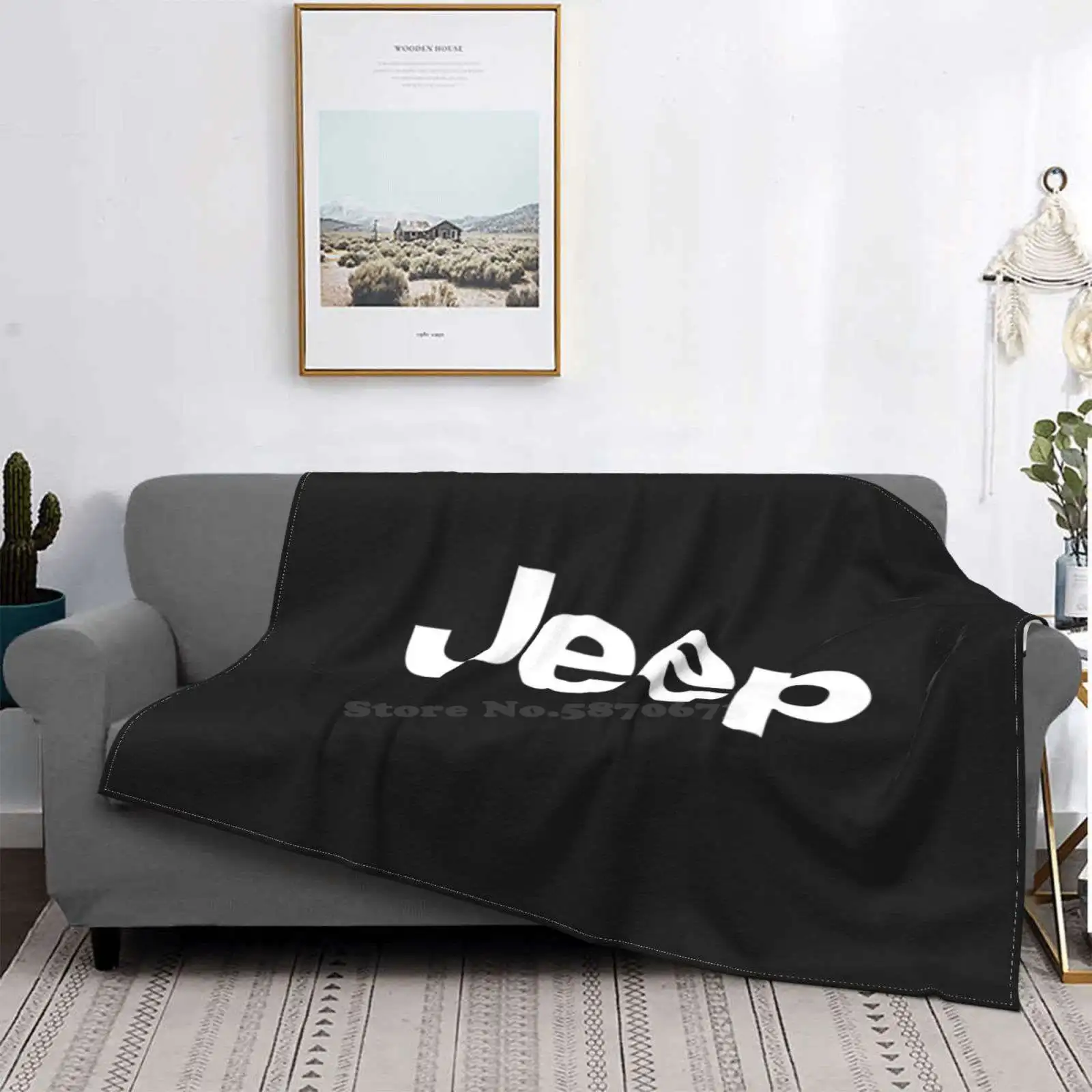 Logo Fashion Soft Warm Throw Blanket Grand Cherokee Cherokee Wagoneer  Wrangler Renegade Gladiator Trail Rated Off Road Offroad - AliExpress