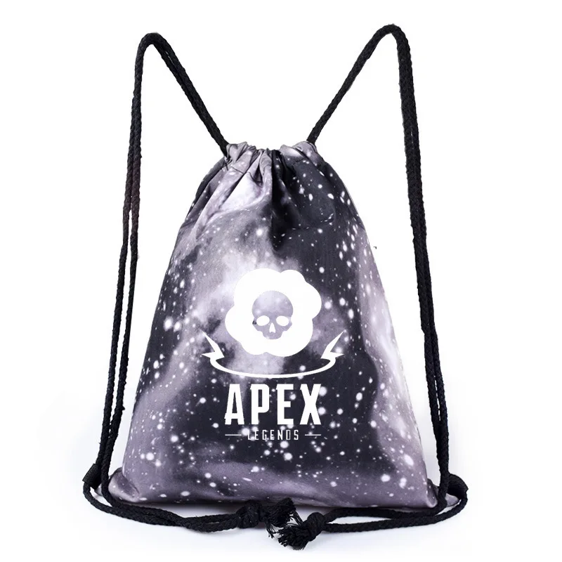 Apex школьная сумка сопутствующие продукты герой битва рояль игра уличный ночник звезда Холщовая Сумка мужская и женская сумка на шнурке