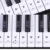 Черная или цветная прозрачная съемная музыкальная наклейка note piano keyboard sticker 37-88 key electronic piano spectrum Sticker symbol