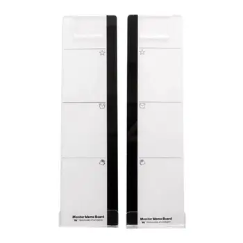 

2 Pcs Monitor Memo Board Multifunctional Practical Message Boards Memo Pads Computer Monitor Panels for Office Study Room