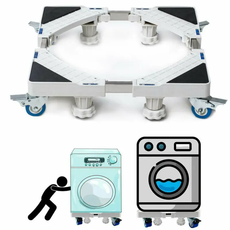 

Refrigerator Washing Machine floor stand holder 46-65CM movable cart mount bracket washing machine stand mount