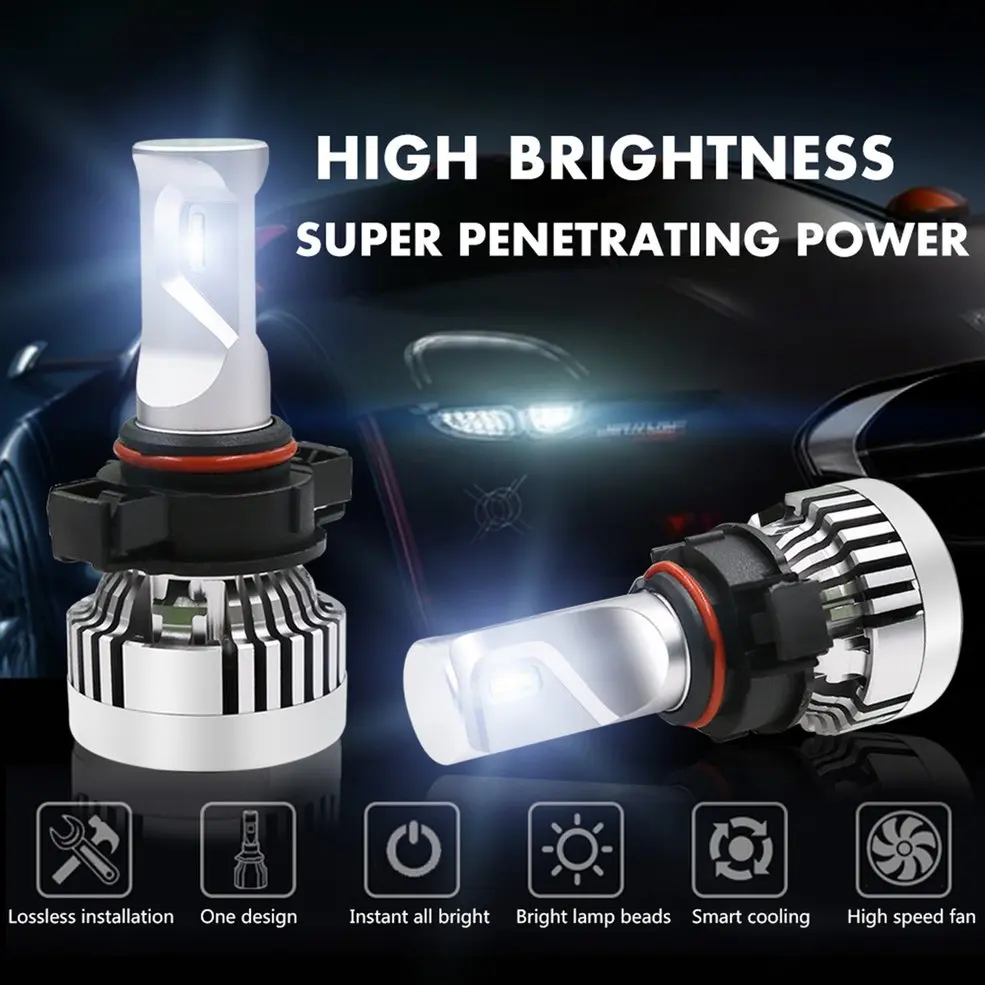 

2 PCS Professional Super Bright 100000LM 300W Waterproof LED Headlight Kit White Car Auto Bulbs Motor 880 881 9005 9006