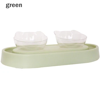 

0-15° Adjustable Tilted Pet Bowl Double Bowls with Raised Stand Pet Food and Water Bowls For Cats Dogs Cat Feeder