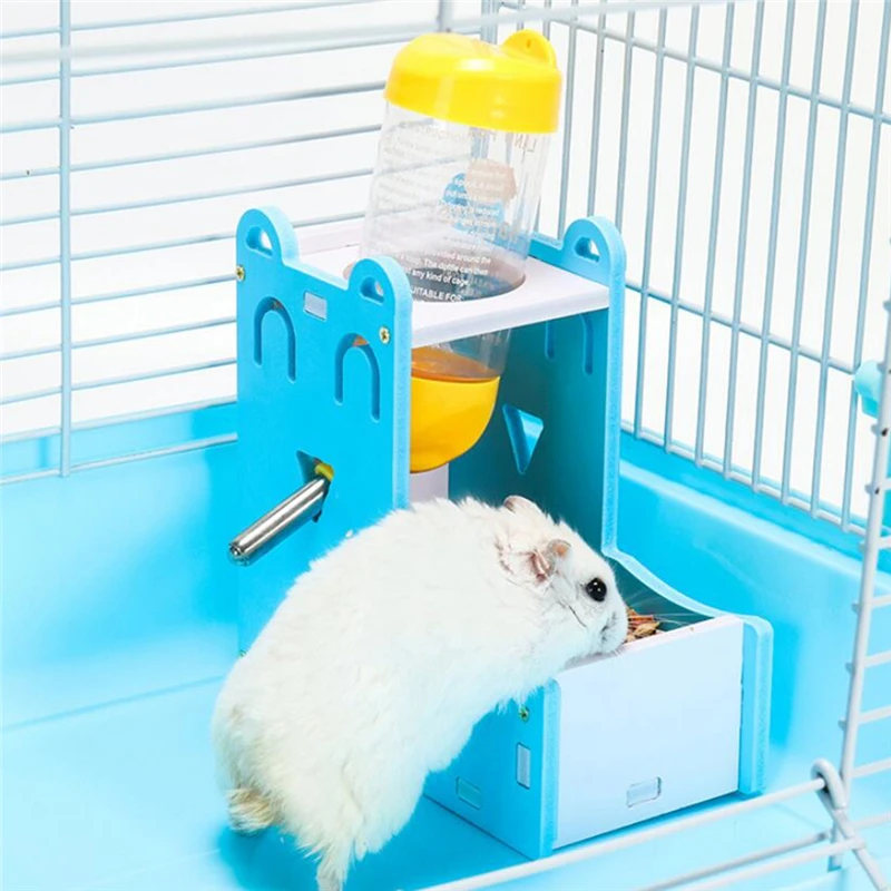 Small Pet Water Drinking Bottle Holder Hamster Rabbit Food Feeder