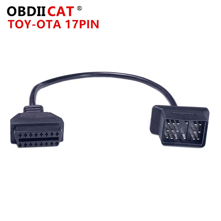 

Кабель-переходник диагностический с 17Pin на 16 Pin для Toyota OBD OBD2