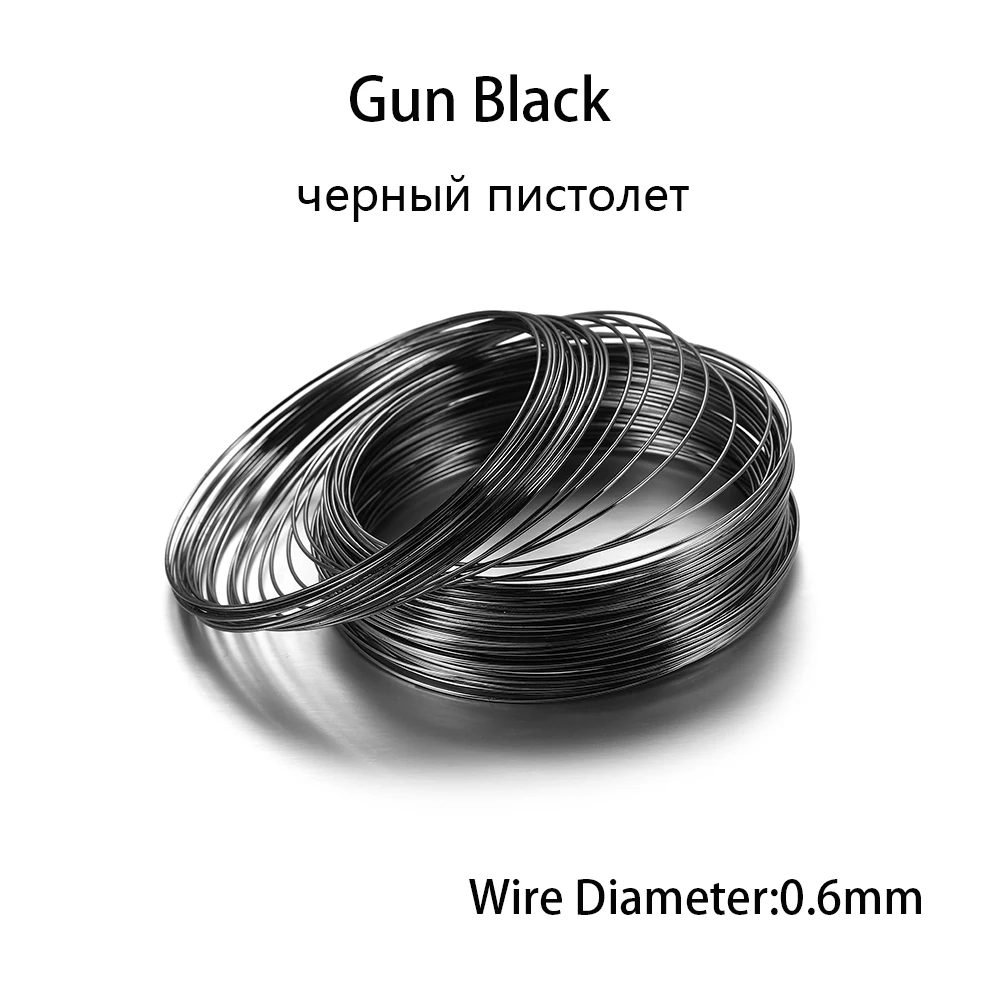 Silver Memory Bead Steel Wire Rings