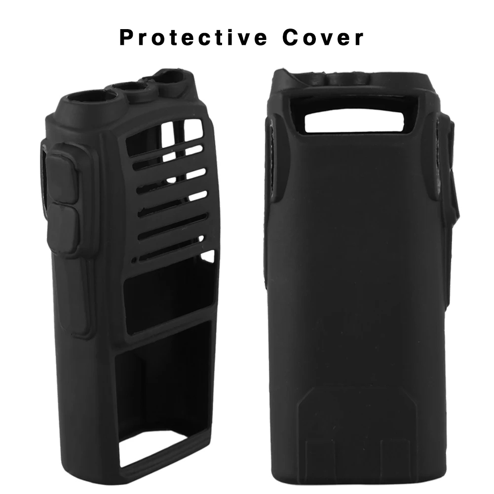 Walkie Talkie Protective Case For Baofeng UV82 Shockproof Dustproof Non-slip Two way radio Silicone Cover Shell Accessories