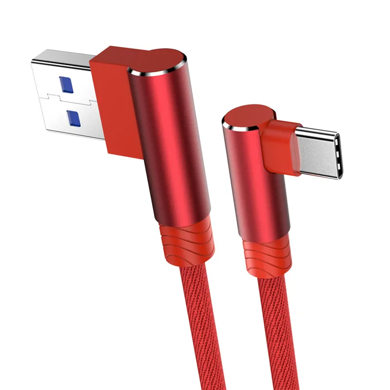 3M 90-Degree Fast Charging USB Type C Cable - Durable Long Wire Cord