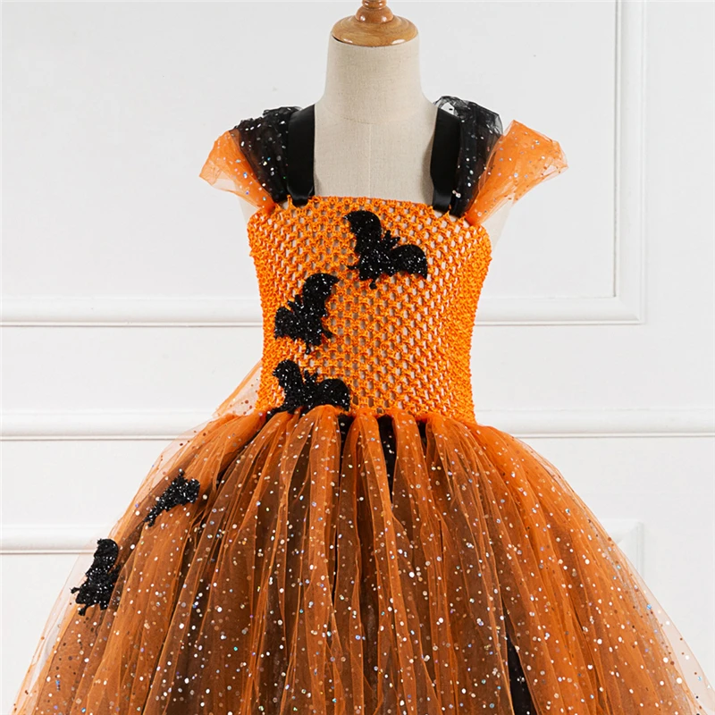 Необычный костюм летучая мышь для девочек косплей на Хэллоуин детей мультяшное