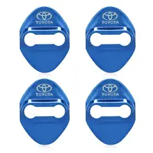 4 X Серебряная нержавеющая сталь отделка дверного замка автомобиля крышка для Corolla SU