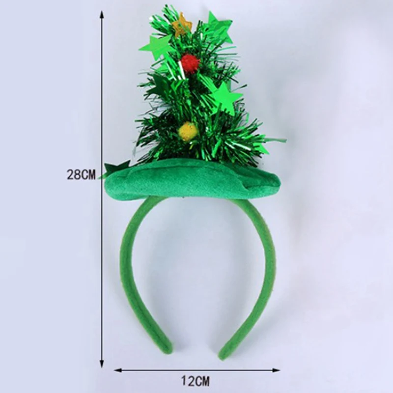Navidad Рождественская елка повязка на голову год елочные игрушки для украшения для детей Подарки для девочек повязка на голову аксессуары для волос