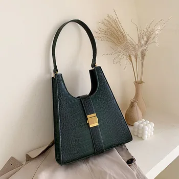 

retro Shoulder Bags For Women 2020 luxury handbags women bags designer stone pattern Lady Elegant Hand Bag Totes кошелек wallet