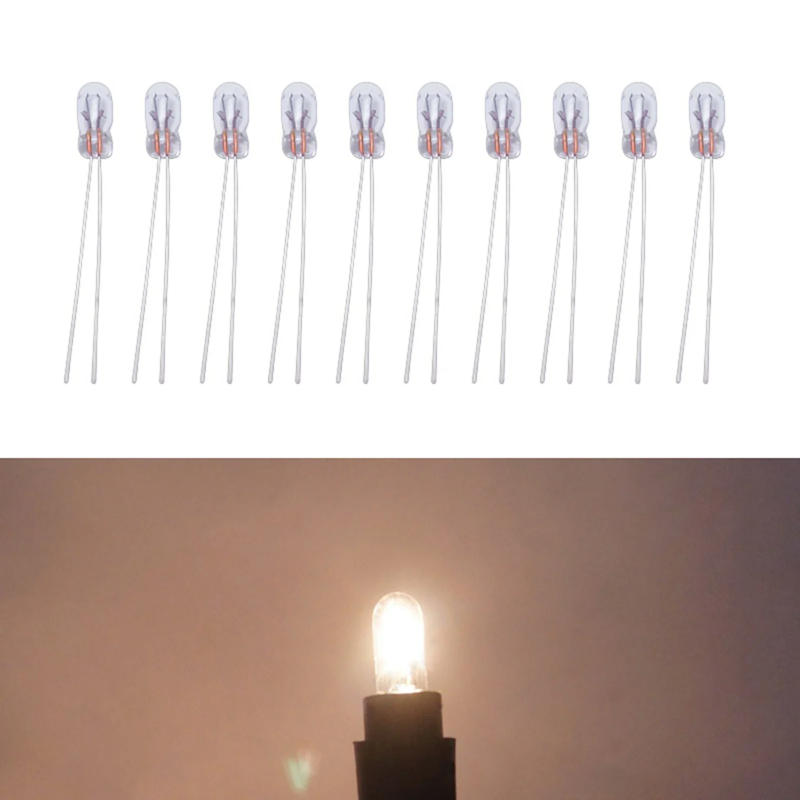 10Pcs T3 12V 0.36W Universal Car Audio Gear Indicator Light Bulbs Dashboard Instrument Bulbs Panel Amber car interior trim car dashboard light bulbs