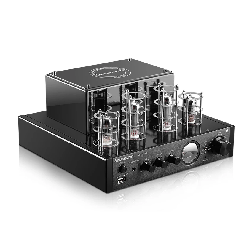 Nobsound MS-10D MS-10DMKII HiFi 2,0 домашний усилитель звуковой трубки вход USB/BT/наушники AUX усилитель 25 Вт+ 25 Вт 6P1*2+ 6N1*2 AC220V