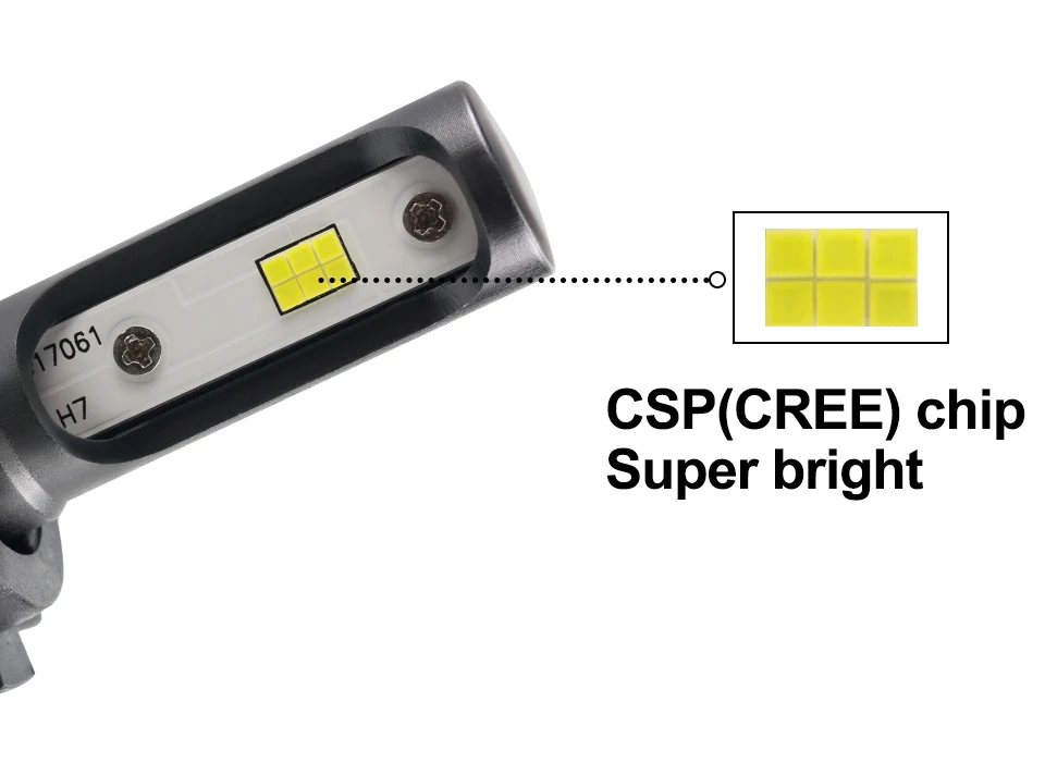 Качественный CSP H7 светодиодный H4 H11 HB3 HB4 H1 S2 автомобильный головной светильник лампа 6500 к 12000LM 80 Вт комплект автомобильных аксессуаров светодиодный противотуманный светильник в России/