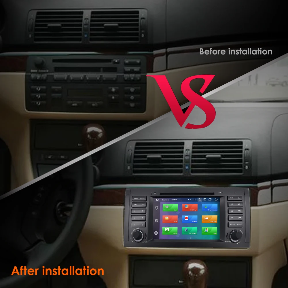 Top Android 9.0 for bmw E39 X5 M5 E53 car dvd gps navigation wifi radio bluetooth Steering wheel Canbus built mic & map touch screen 4 Top Android 9.0 for bmw E39 X5 M5 E53 car dvd gps navigation wifi radio bluetooth Steering wheel Canbus built mic & map touch screen 4