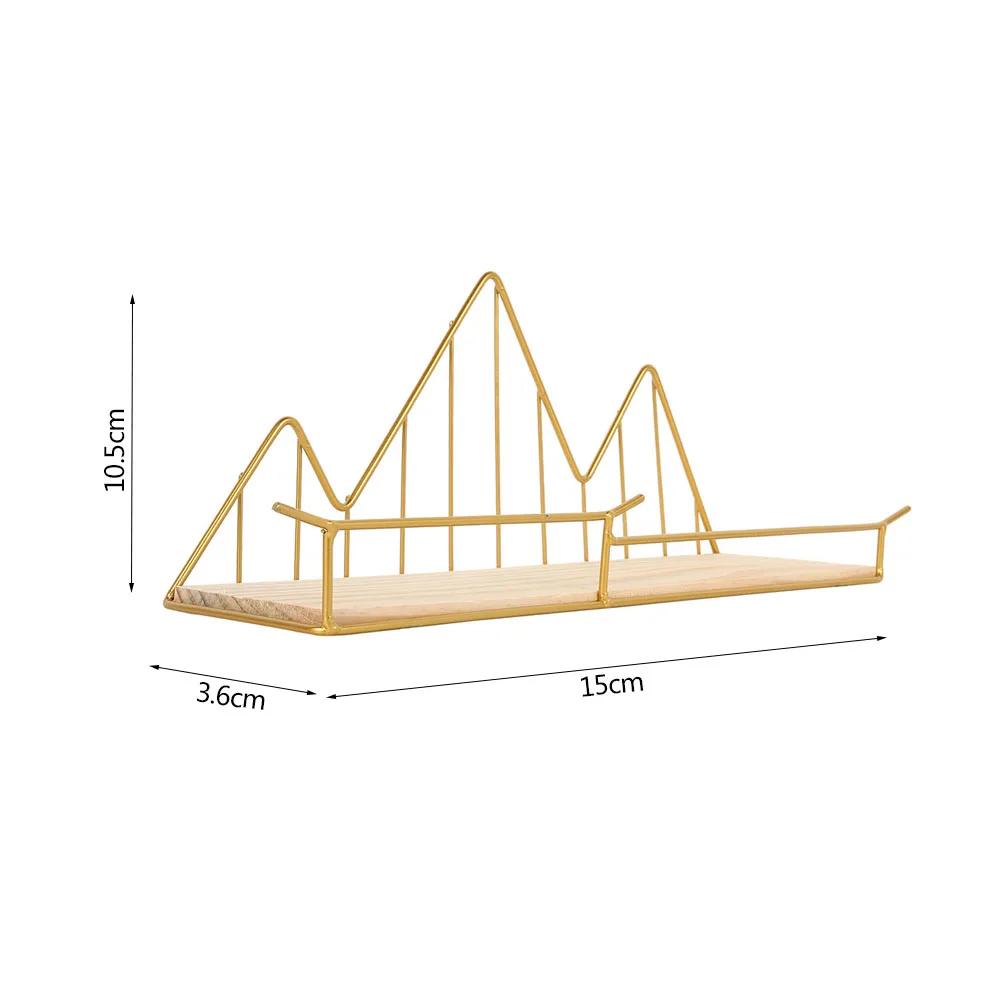 Деревянная железная настенная полка, настенный стеллаж для хранения, органайзер для кухни, спальни, домашний декор, детская комната, сделай сам, Настенный декор, держатель
