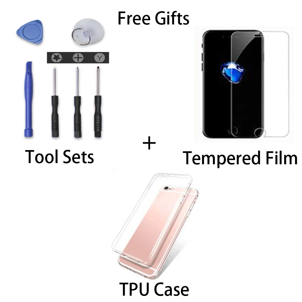 AAAAA ЖК 3D сенсорный экран дигитайзер для iPhone 8 4,7 дисплей Замена для iPhone A1863 A1864 A1897 A1898 без битых пикселей экран