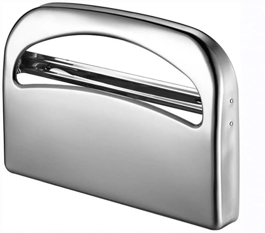 

Toilet Seat Cover Dispenser Wall Mount Commercial, Half Fold Toilet Seat Cover Dispenser, 304 Stainless Steel, 16-Inch