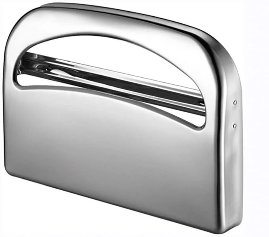 304 Grade Stainless Steel by Dependable Direct 250 Single or 1/2 Fold Capacity Toilet Seat Cover Dispenser 