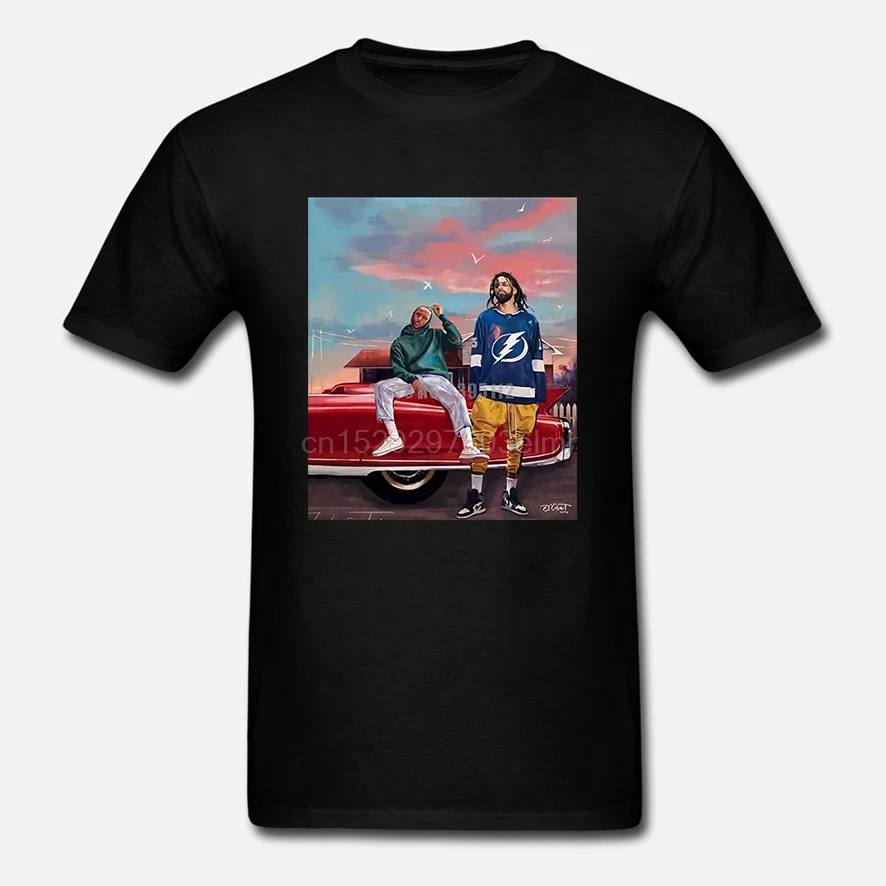 J Cole Kendrick Lamar футболка Черная Хлопковая мужская S 4Xl поставщик США |