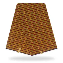 Африканский Воск принты ткань хлопок гарантированный настоящий голландский воск для женщин платье Одежда Швейные материалы DF-256