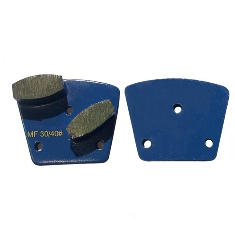 KT07 трапециевидный Алмазный шлифовальные туфли бетонные шлифовальные площадки с двухбарабанными сегментами в 3 отверстия M6 резьба 9 шт. один комплект