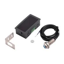 Светодиодный 4 цифровой тахометр RPM speed Meter красный+ NPN датчик приближения Холла 10-9999 об/мин