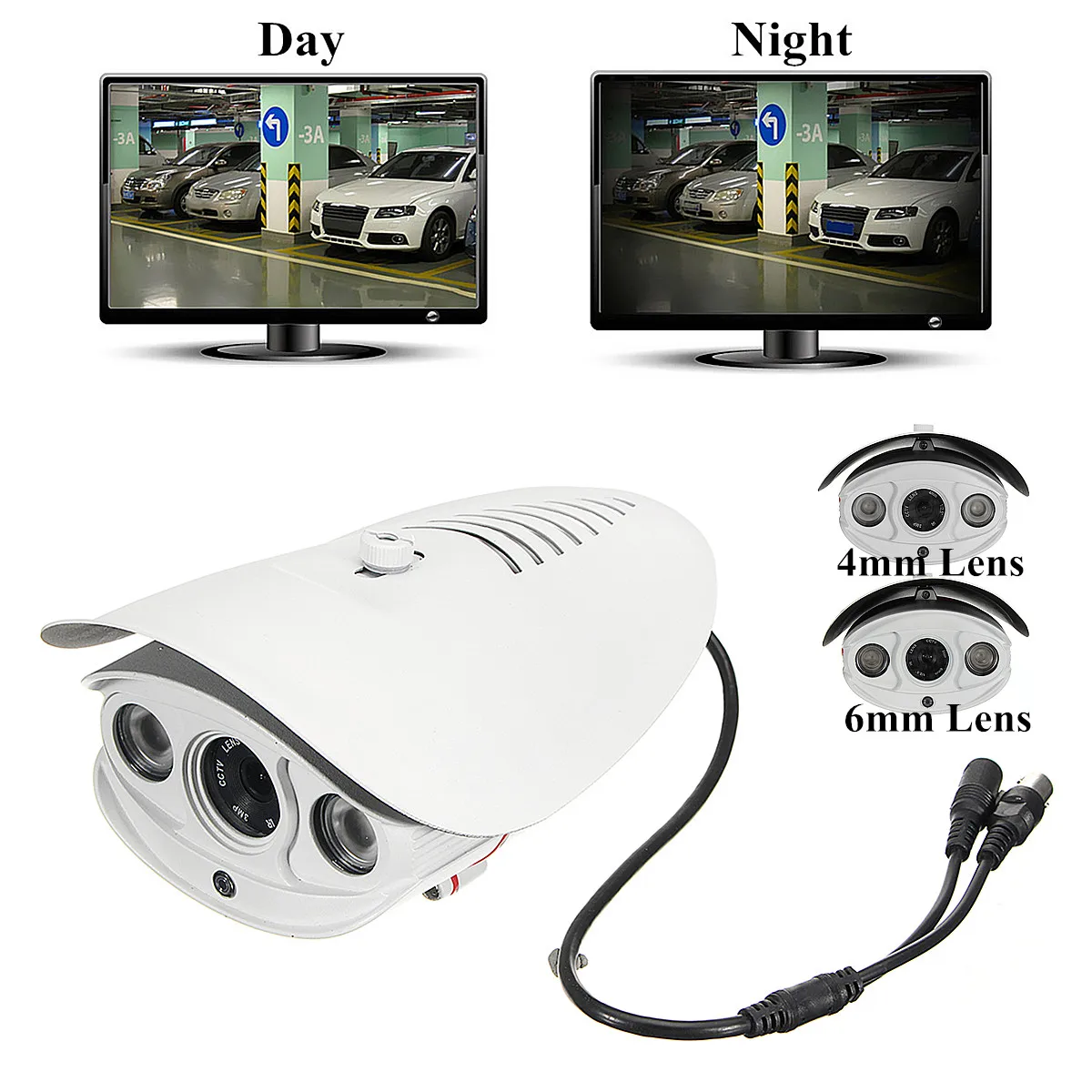

1080P PAL 12V IP Camera Home Security Monitor Night Vision Indoor Outdoor Waterproof Aluminum Alloy Camera 6/4mm Lens Big Sale